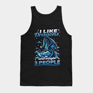 Celestial Roar Dragon UFO Tees for Galactic Fashion Explorers Tank Top